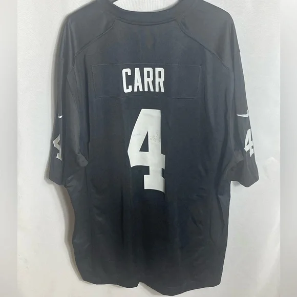 Nike NFL Raiders Derek Carr #4 Black On Field Jersey Size XXL Men’s - Picture 2 of 10